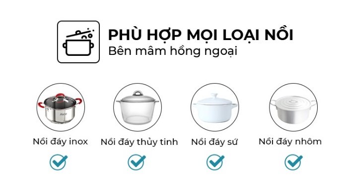 Tính năng Bếp Điện Từ Malloca MH-03IRB S