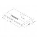 kích thước của Máy hút mùi Malloca H 107W