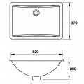 Bồn rửa Lavabo Hafele Âm Bàn COMO 520