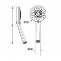 Bộ sen tay Hafele tròn 3 chức năng 589.85.300