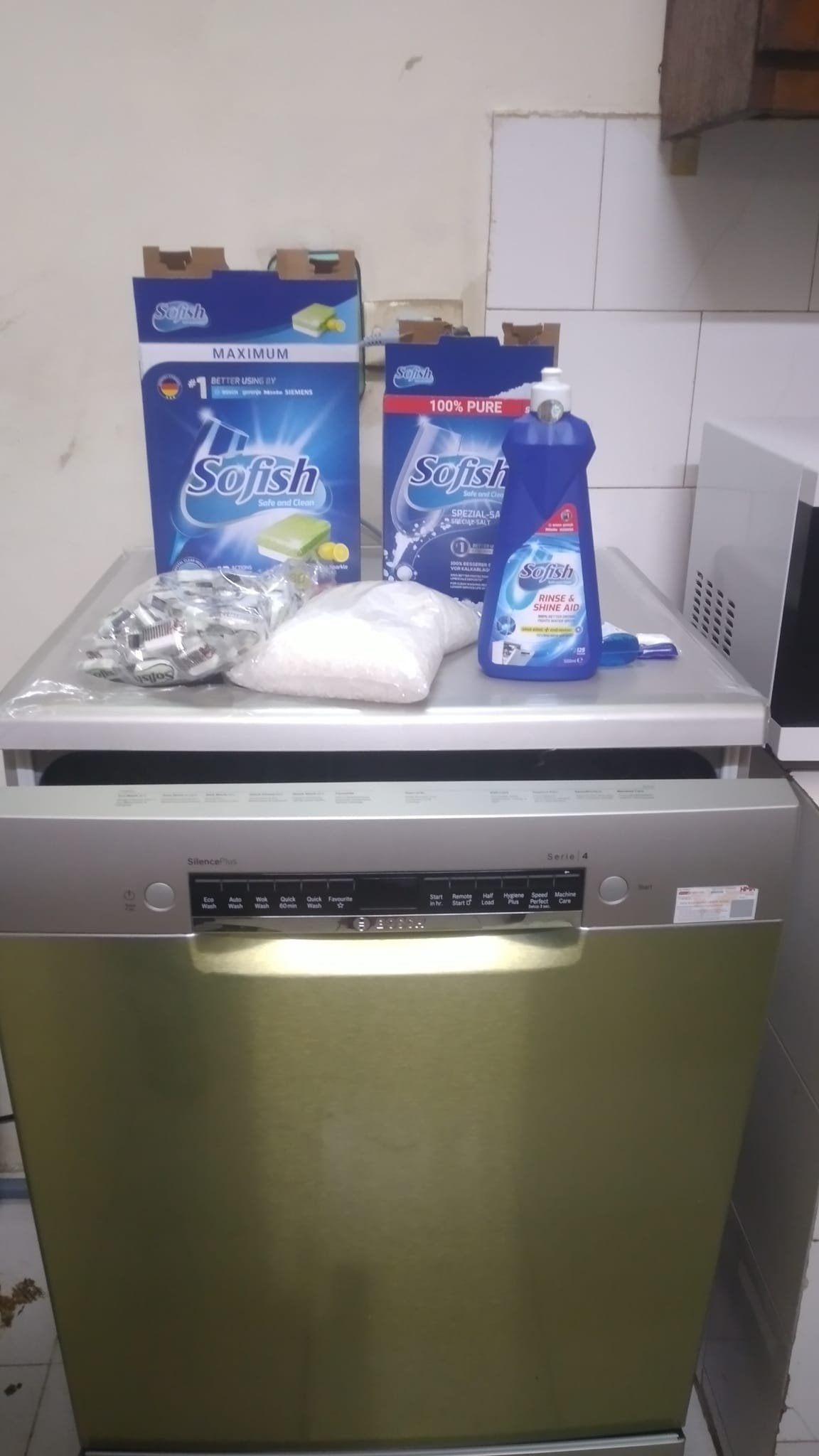 Hình ảnh lắp đặt thực tế Máy rửa bát độc lập Bosch SMS6ZCI14E series 6