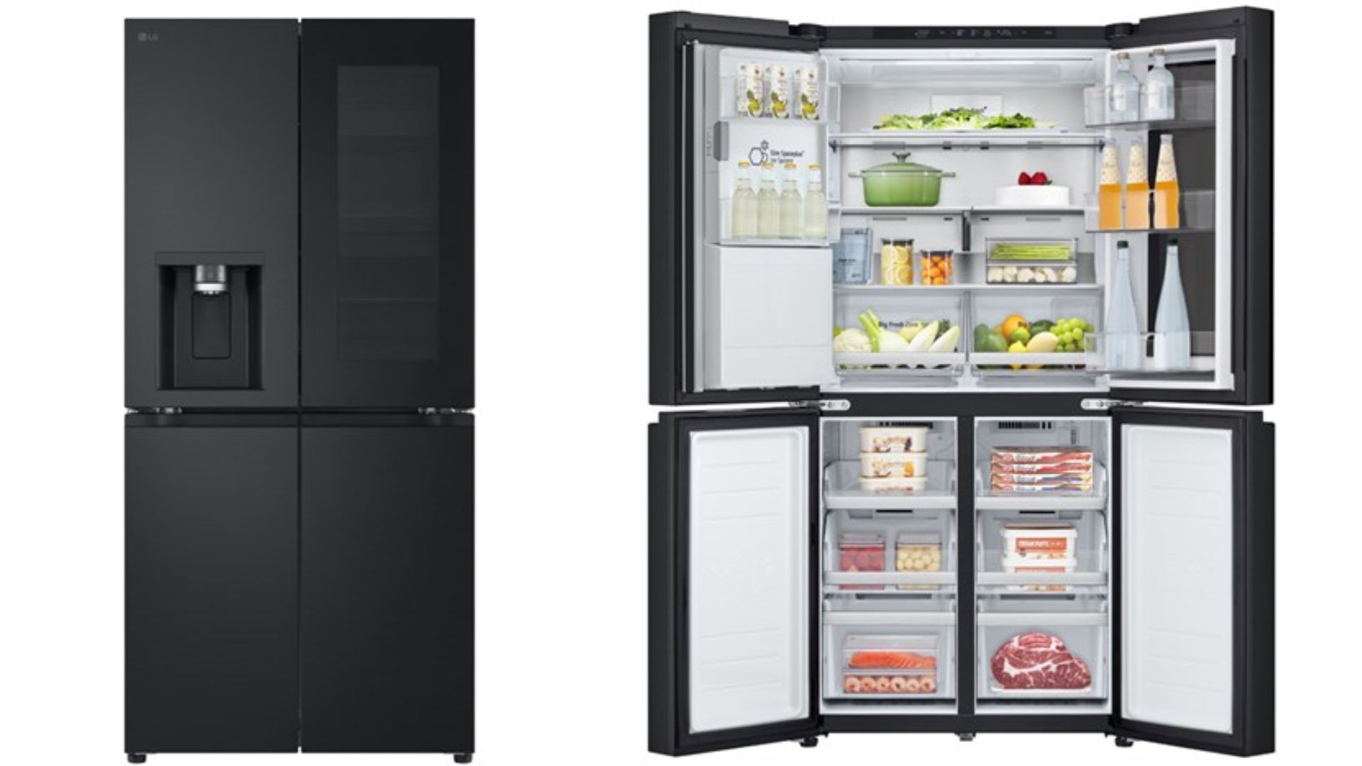 Thiết kế Tủ lạnh 4 c&aacute;nh 508 l&iacute;t LG LFI50BLMAI AEPPEVN