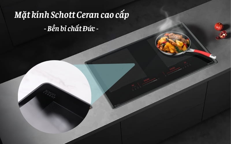 Bếp từ GrandX GX IH868Pro mặt kính Schott Ceran cao cấp