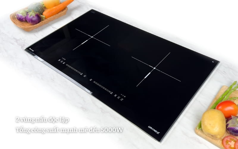 Bếp từ GrandX GX IP676SE 2 vùng nấu độc lập công suất mạnh mẽ