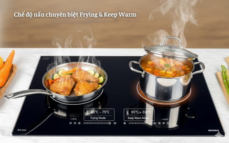 Bếp từ GrandX GX IP676SE chế độ nấu chuyên biệt
