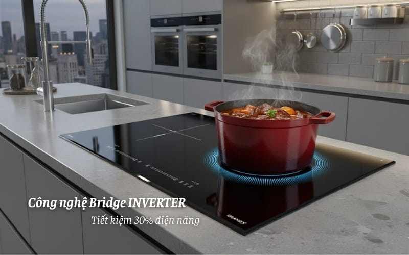 Bếp từ GrandX GX IP676SE công nghệ bridge inverter