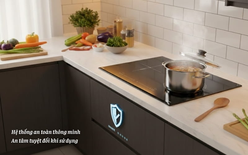 Bếp từ GrandX GX IP676SE hệ thống an toàn thông minh