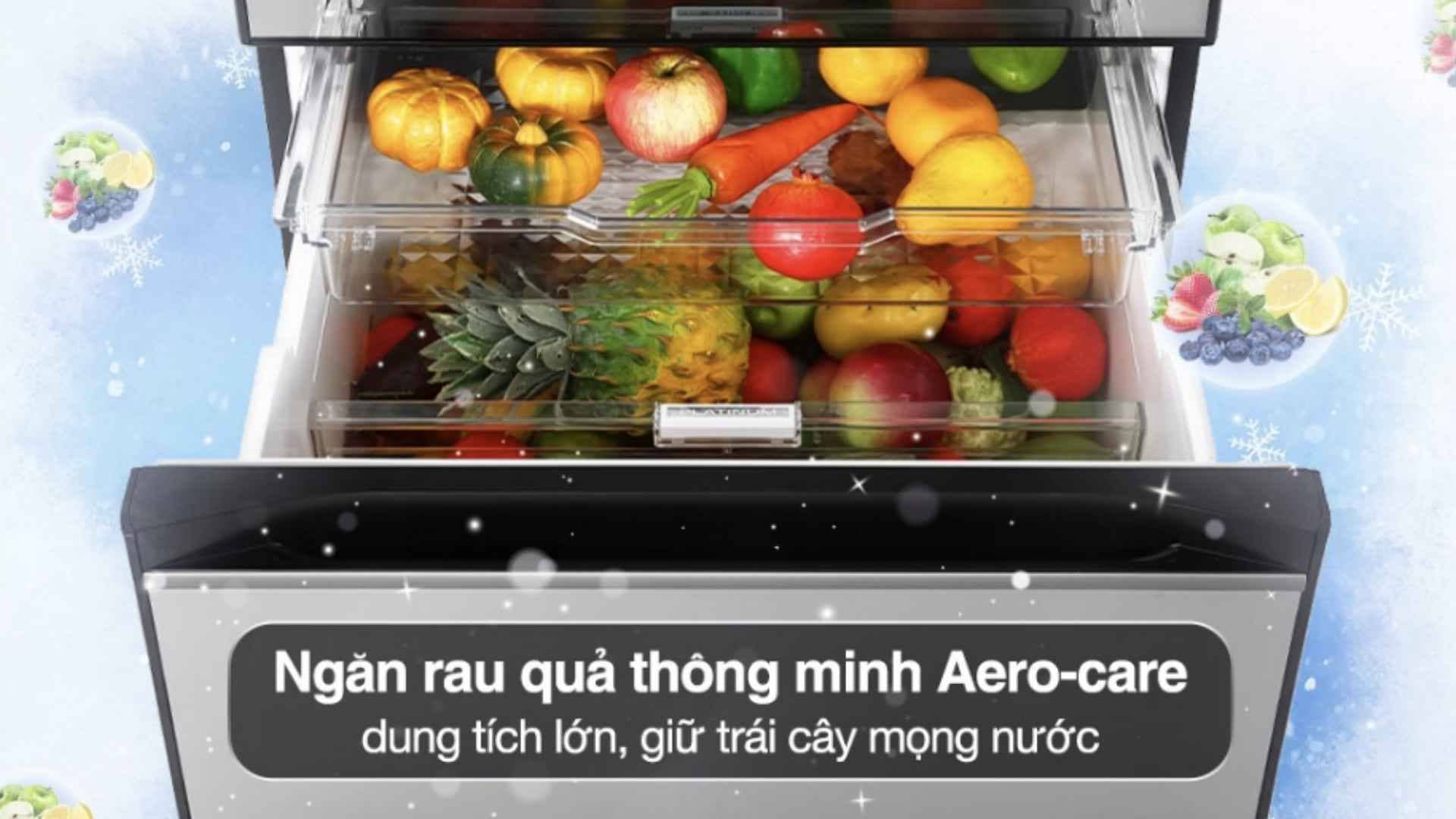 Ngăn rau Tủ lạnh Hitachi Inverter 520 l&iacute;t R-HW540RV X