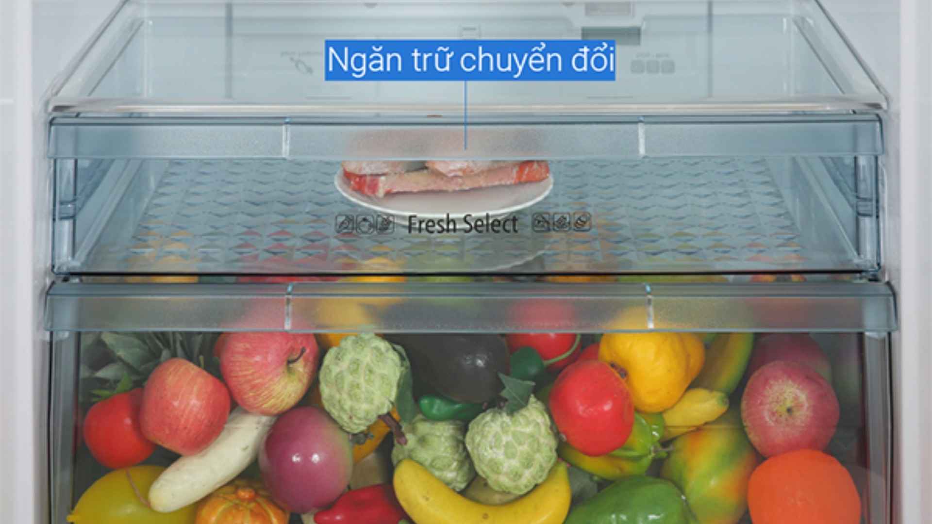 Ngăn chuyển đổi Tủ lạnh Hitachi Inverter 540 l&iacute;t R-FW690PGV7 GBK