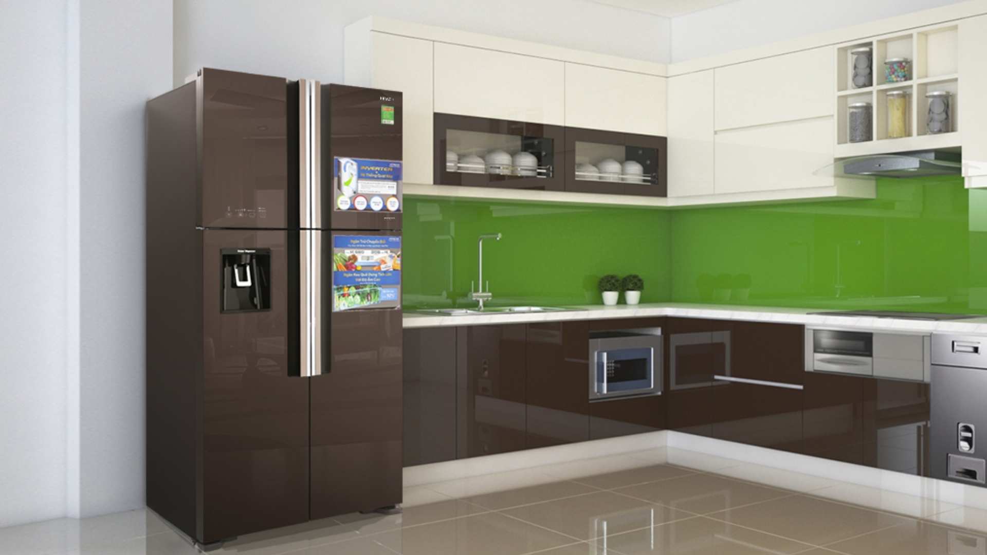 Hình Tủ lạnh Hitachi Inverter 540 lít R-FW690PGV7X GBW