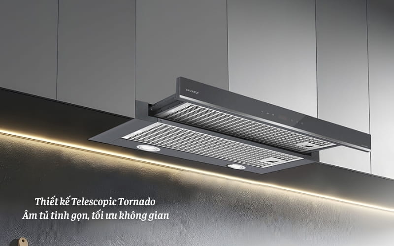 Thiết kế m&aacute;y h&uacute;t m&ugrave;i &acirc;m tủ GrandX GX H70F58G