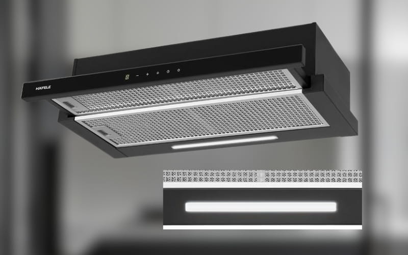 Máy hút mùi âm tủ Hafele HC-H7032TB 538.86.098 đèn LED chiếu sáng tiện lợi