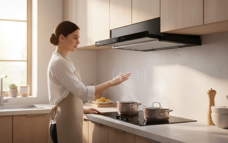 Máy hút mùi âm tủ Hafele HC-H7032TB 538.86.098 tính năng hẹn giờ chủ động