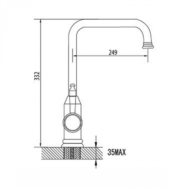 Thông số kĩ thuật của Vòi rửa chén bát Malloca K186