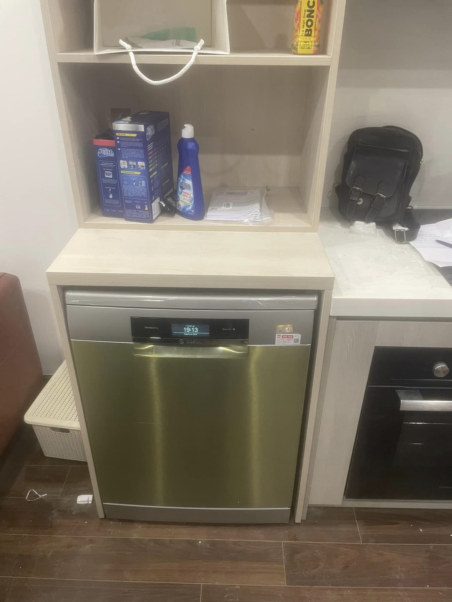 Hình ảnh thực tế của máy rửa chén bát Bosch SMS8YCI01E serie 8