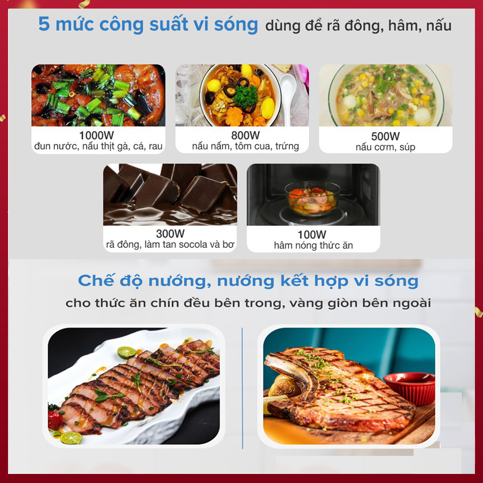 Chức năng Lò vi sóng Hafele HM-B38C 538.01.111