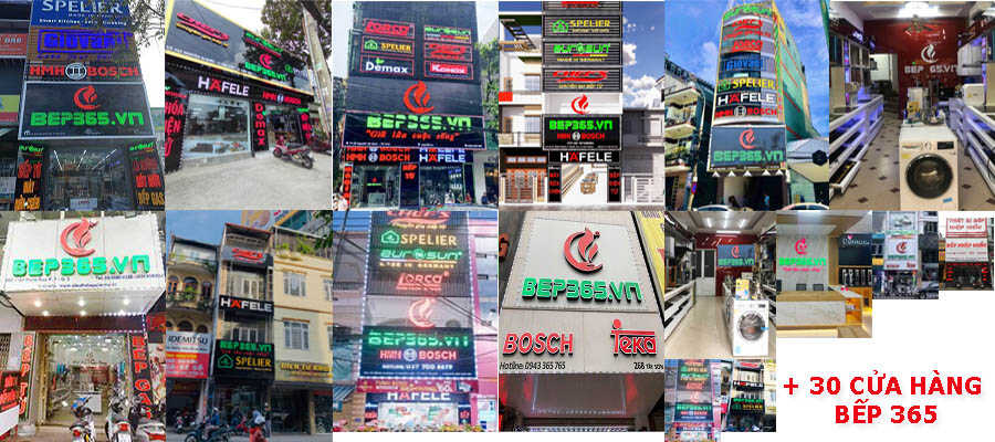 hệ thống cửa hàng bếp 365