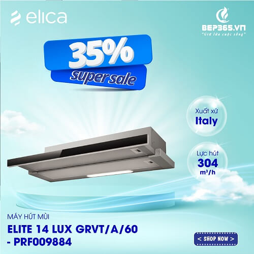 Khuyến mại Máy hút mùi Elica ELITE 14 LUX GRVT/A/60 - PRF009884