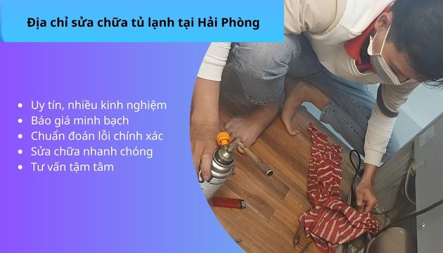 Địa chỉ sửa chữa tủ lạnh tại Hải Phòng