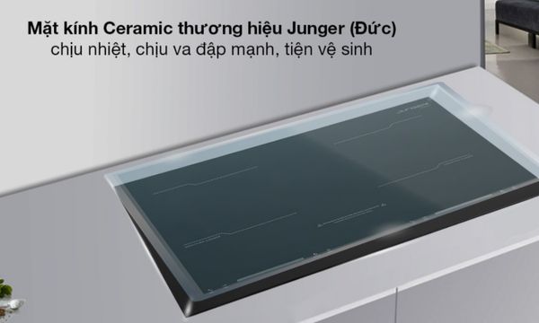 mặt kính ceramic cao cấp có khả năng chịu nhiệt 700 độ C