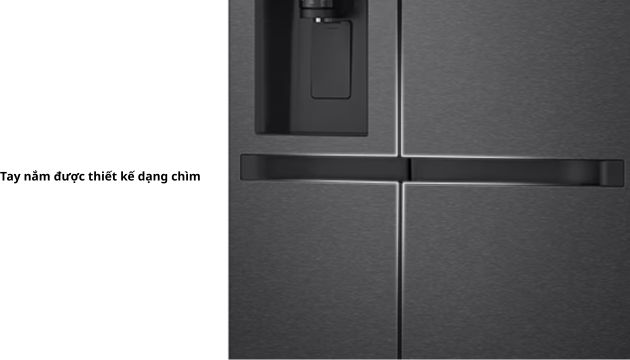 tay nắm được thiết kế dạng chìm