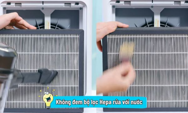 Vệ sinh màng lọc HEPA và than hoạt tính