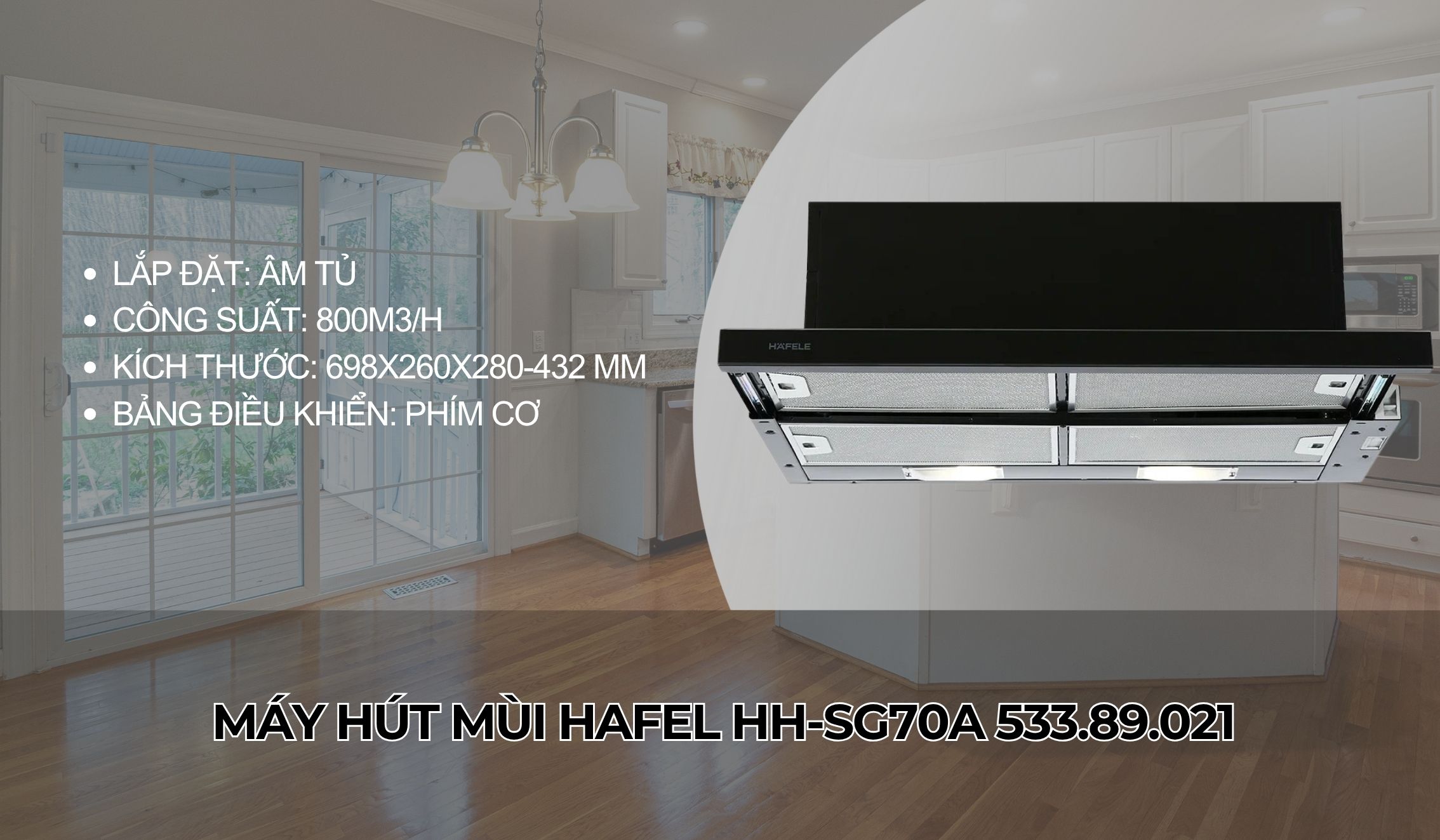 máy hút mùi hafel HH-SG70A 533.89.021