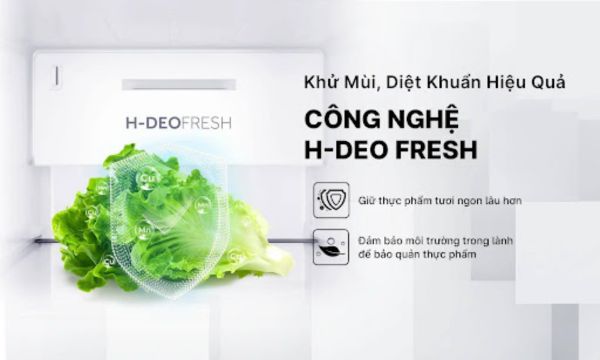 Công nghệ H-DEO Fresh trên tủ lạnh Aqua