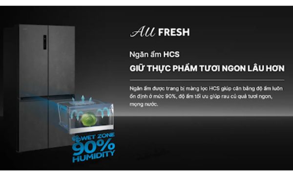 Công nghệ ngăn ẩm HCS trên tủ lạnh Aqua