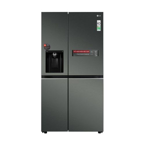 Tủ lạnh LG Side by side Smart Inverter™ & ngăn lấy nước ngoài UV Nano 635L màu đen GR-D257MC