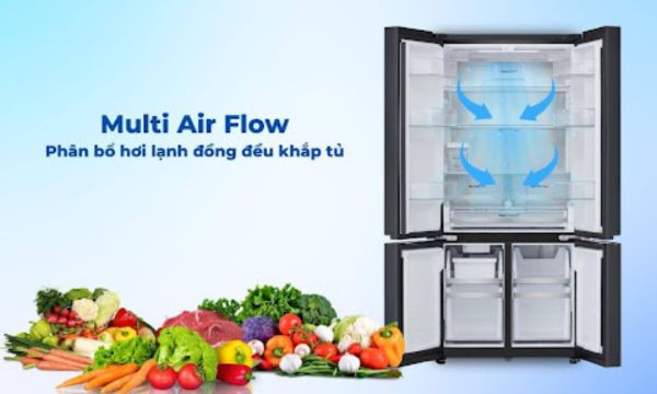 Luồng khí lạnh đa chiều Multi-Air Flow tủ lạnh LG