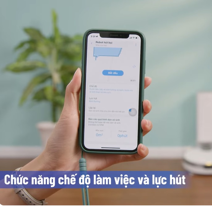 Chọn chế độ hút