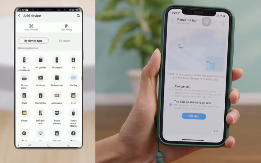 Hướng dẫn thiết lập bản đồ nhà cho robot hút bụi samsung trên ứng dụng SmartThings