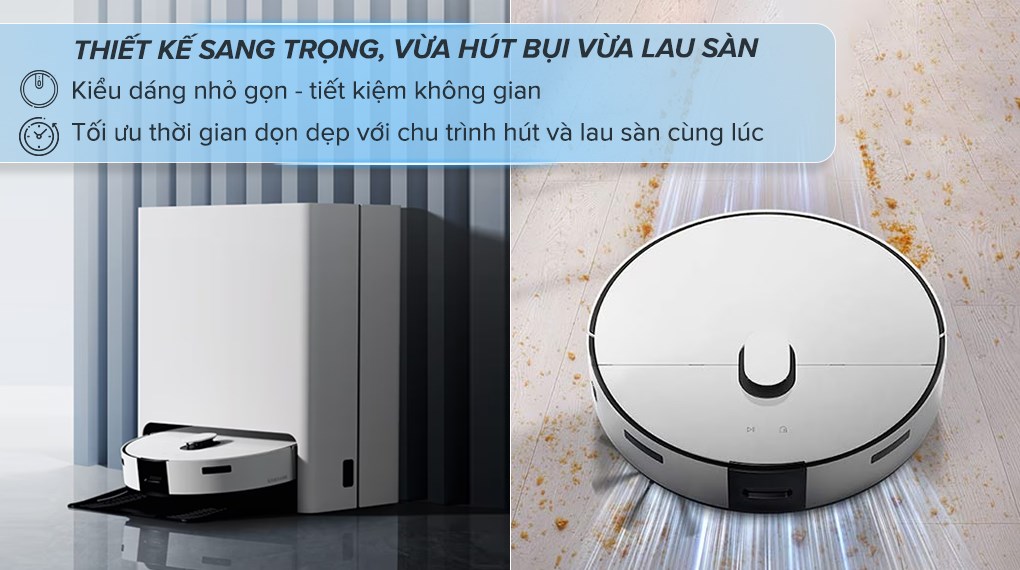Tiết kiệm năng lượng và độ ồn robot hút bụi samsung