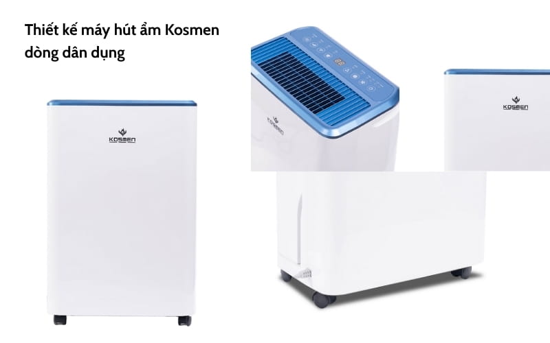Đánh giá máy hút ẩm Kosmen dân dụng về thiết kế