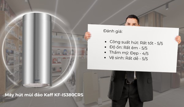 Máy hút mùi đảo Kaff KF-IS380CRS