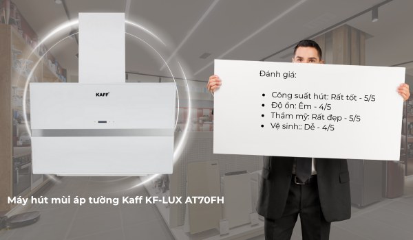 Máy hút mùi áp tường Kaff KF-LUX AT70FH