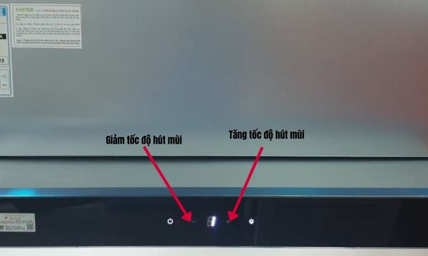 điều chỉnh tốc độ hút máy hút mùi faster