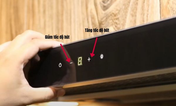 Điều chỉnh tốc độ hút máy hút mùi teka