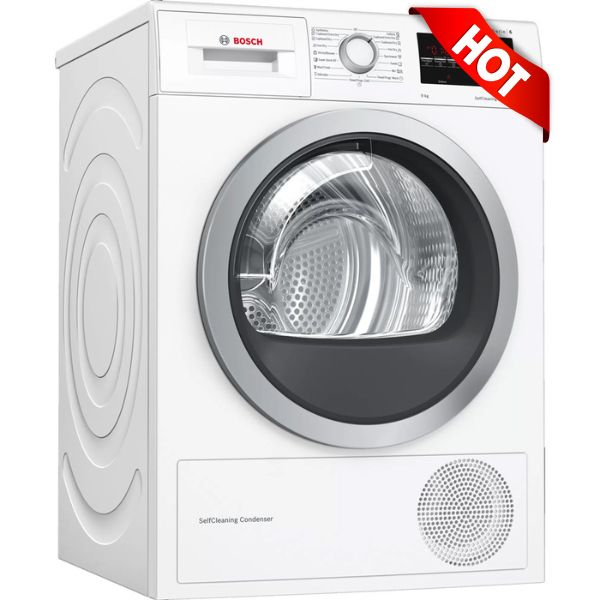 máy sấy quần áo bơm nhiệt Bosch Series 6 WTW85400SG