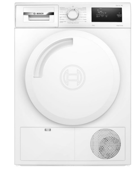 máy sấy quần áo bơm nhiệt Bosch SERIES 4 WTH83028SG