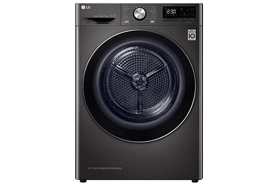 máy sấy quần áo bơm nhiệt LG DVHP09B