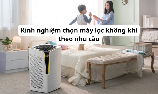 Kinh nghiệm chọn máy lọc không khí theo nhu cầu