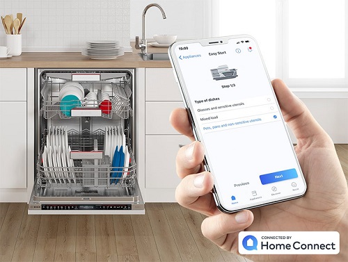 Tính năng Home Connect máy rửa bát Bosch