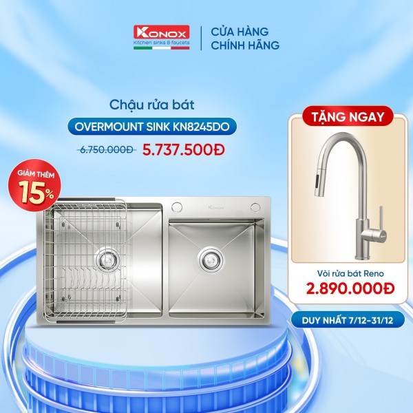 Chậu rửa chén bát Konox Overmount Series KN8245DO