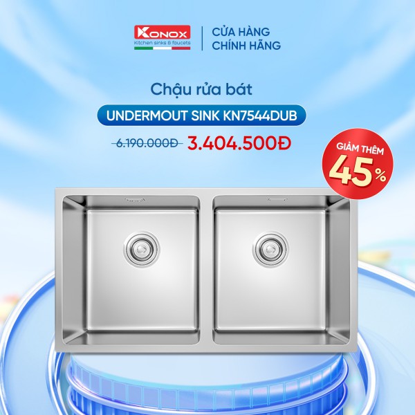 Chậu rửa chén bát Konox Undermount Series KN7544DUB