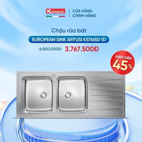 Chậu rửa chén bát Konox Artusi KS11650 1D