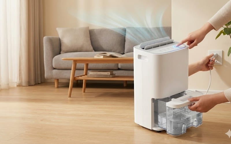 Cách sử dụng máy hút ẩm chi tiết từng bước