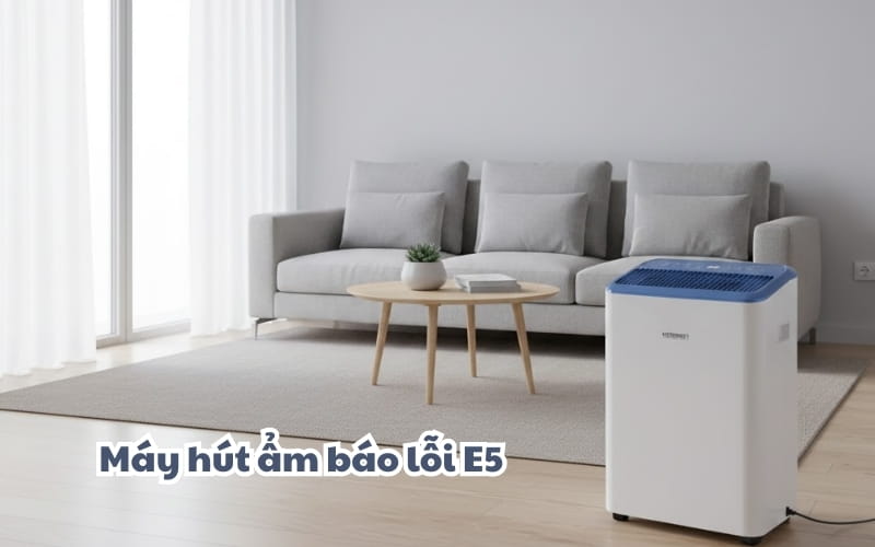 máy hút ẩm báo lỗi e5