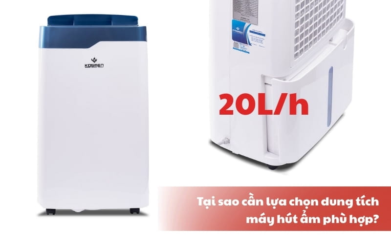 tại sao cần lựa chọn đúng dung tích máy hút ẩm